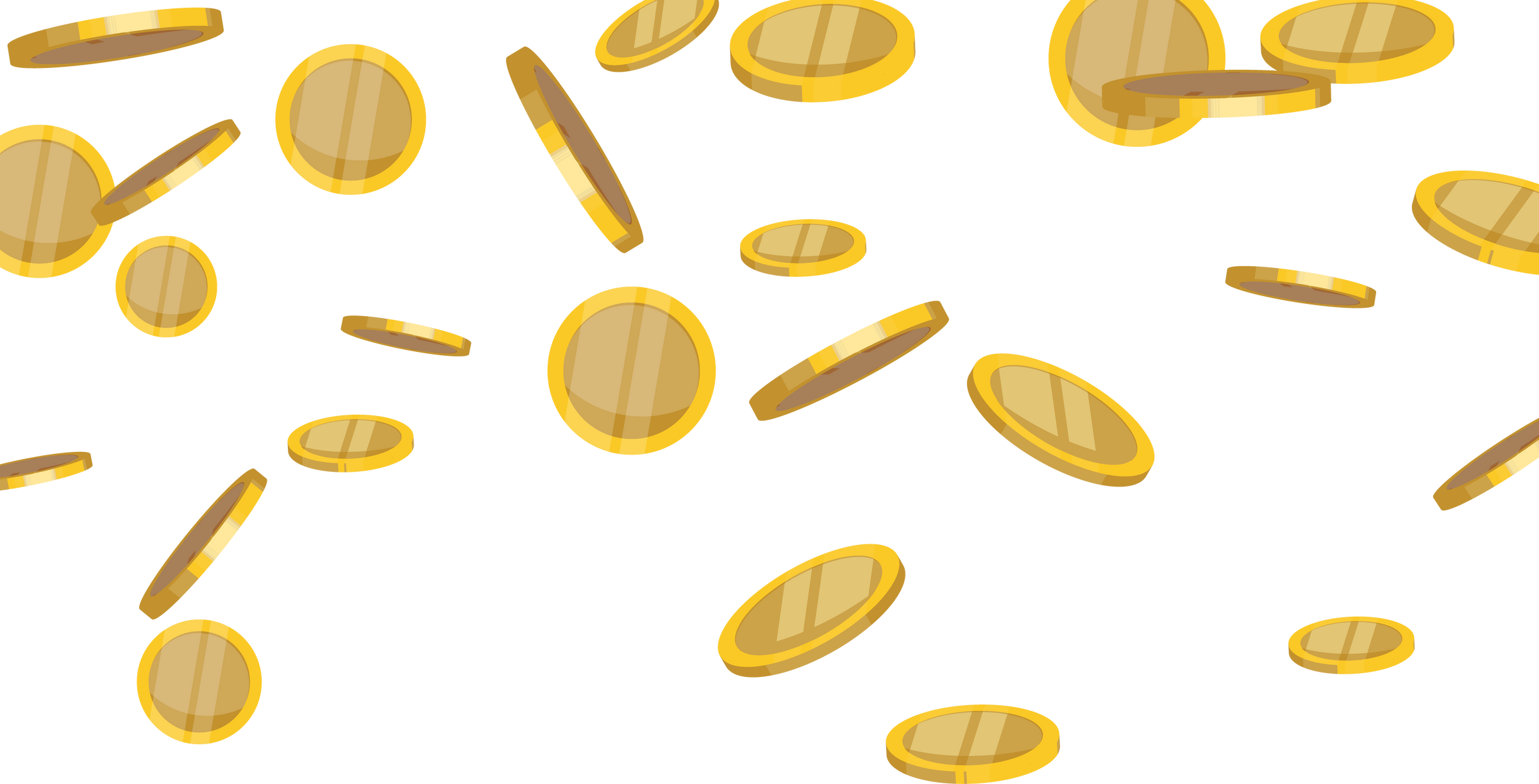 Gold Coins Cutout
